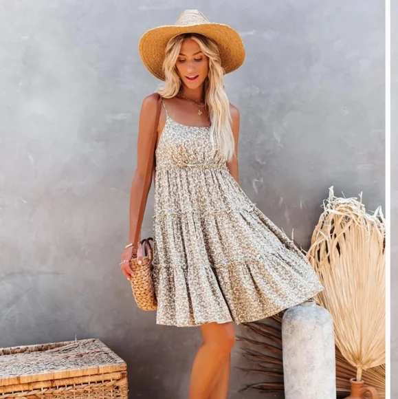 VICI Tiered Babydoll Dress - Picture 1 of 8